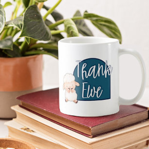 Personalized  Thank Ewe  Service Mug