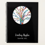 Personalized Tree of Life Black<br><div class="desc">Personalized Tree of Life 2022 Planner. 
This stylish Planner is decorated with a Tree of Life design in rainbow colors on a black background.
Easily customizable with your name and year.
Because we create our own artwork you won't find this exact image from other designers.</div>
