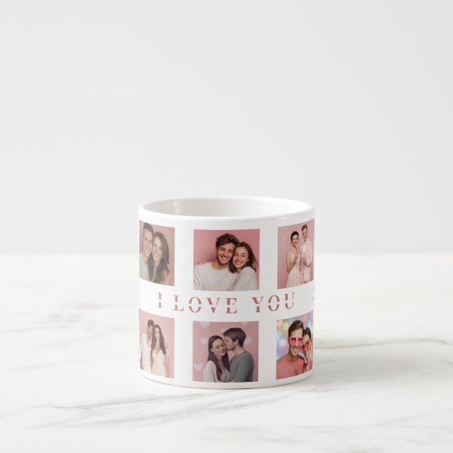 Personalized Valentine's Day Espresso Mug Photos (Devant)