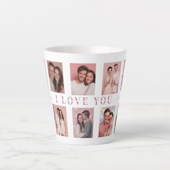 Personalized Valentine's Day Latte Mug Photos (Devant)