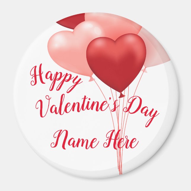 Personalized Valentine's Day Magnet Gmall Gift (Devant)