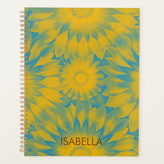 Personalized Vibrant Sunflower Tie-Dye Art (Devant)
