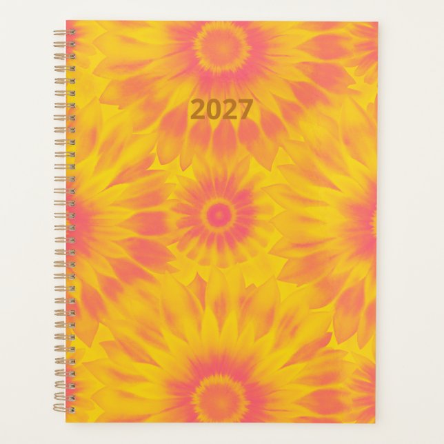 Personalized Vibrant Sunflower Tie-Dye Art (Devant)
