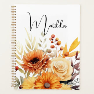 Personalized Watercolor floral 