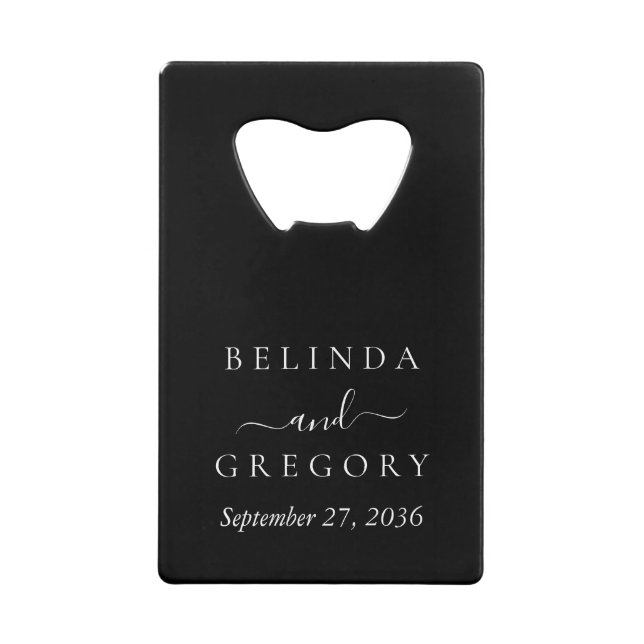 Personalized Wedding Gifts Black White  (Devant)