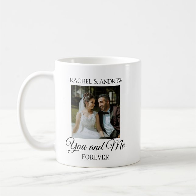 Personalized Wedding Photo Coffee Mug | Custom (Gauche)