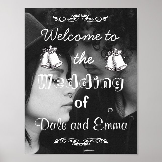 Personalized Welcome to the Wedding Poster (Devant)