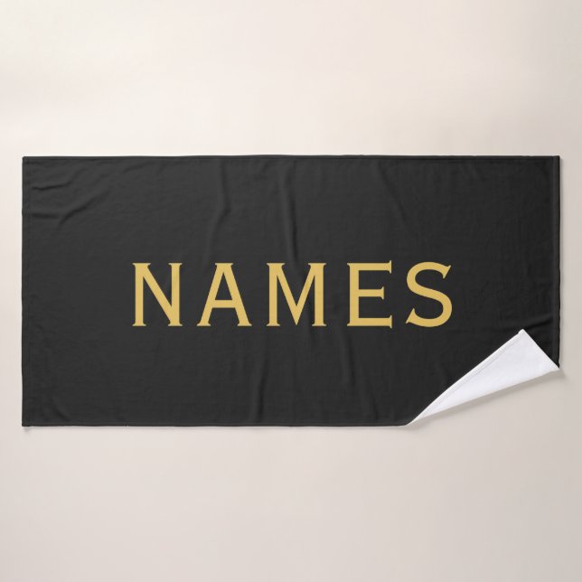 Personalized With Last Name or Nickname on Them (Serviette de bain)