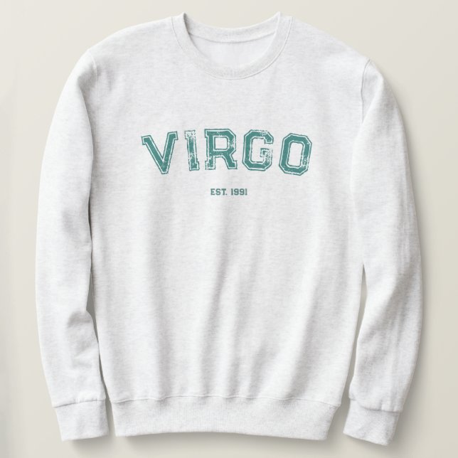 Personalized Zodiac Birth Year Sweatshirt (Design devant)