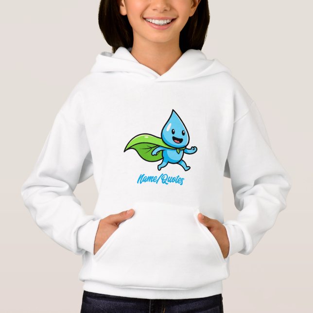 Personnage de goutte d'eau Style de vie vert (Devant)