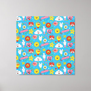 Personnages Colorés Mignons Toile Pop Art