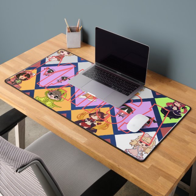 Personnages d'anime Chibi Mignons Tapis de souris  (Bureau 2)
