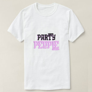 Personnages de la fête Typographie moderne T-shirt