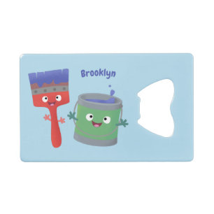 Personnages de peinture et de pinceau mignons