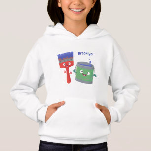Personnages de peinture et de pinceau mignons