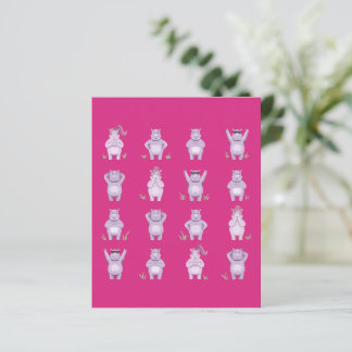 Personnages d'hippopotames fantaisistes – hippopot