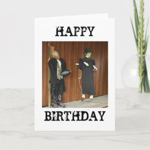 Personnages d'horreur Bonne carte d'anniversaire