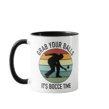 Personnalisable 2 Côtés (Nom) Bocce Ball Mug