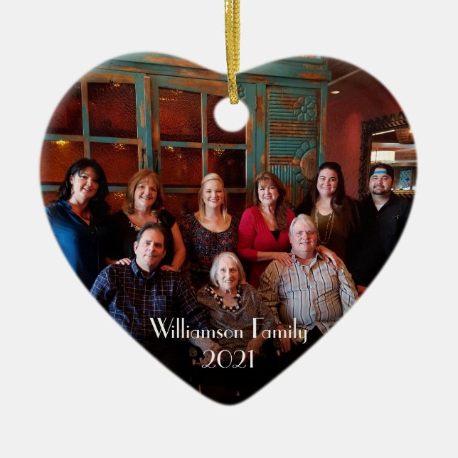 Personnalisable 2 face 2 photo ornement de Noël (Devant)