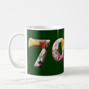 Personnalisable 70 Mugs Milestone 70e anniversaire