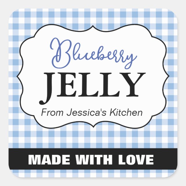 Personnalisable Baked with Love Étiquette HM003_18 (Devant)