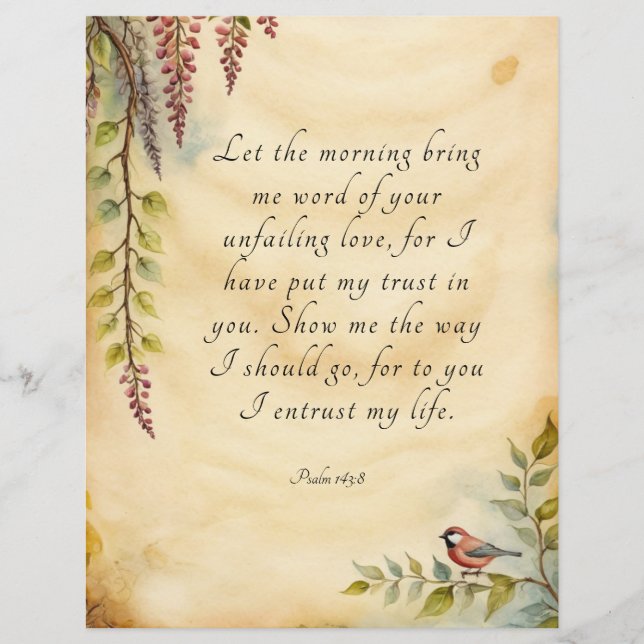 Personnalisable Bible chrétienne Verse Art (Devant)