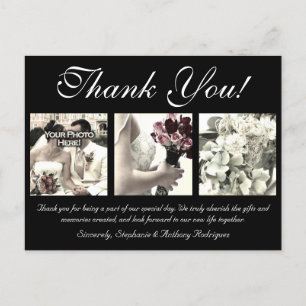 Personnalisable Carte de remerciements Mariage 3 p