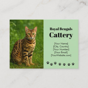 Personnalisable Carte de visite de la catterie du 