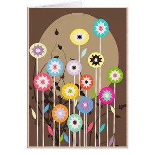 Personnalisable - carte florale de ressort