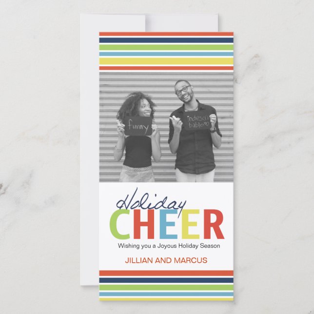 Personnalisable Carte photo de la fête (Devant)