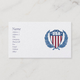 Personnalisable Cartes de visite Emblem USA