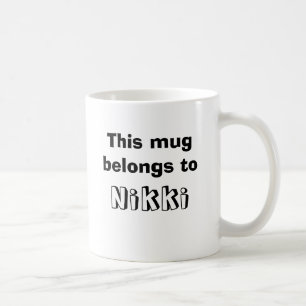 Personnalisable "cette tasse appartient à… "
