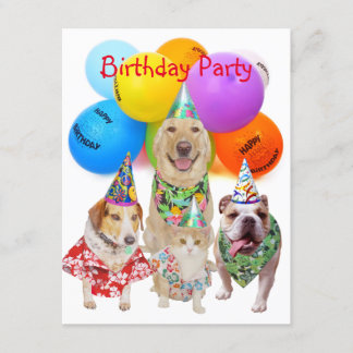 Personnalisable Chiens Amusants Invitation de la f