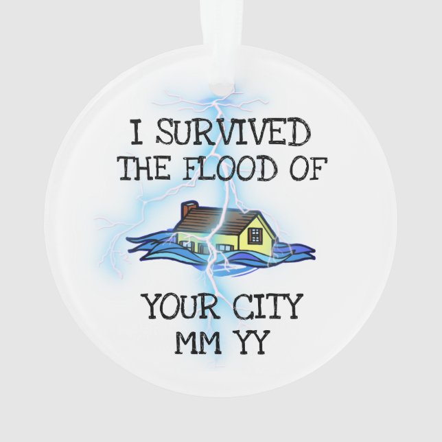 Personnalisable j'ai survécu à l'éclair de crue (dos)