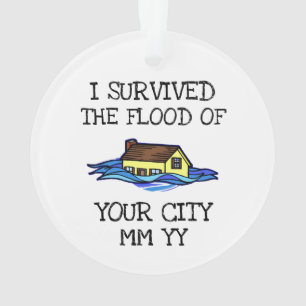 Personnalisable j'ai survécu à l'inondation