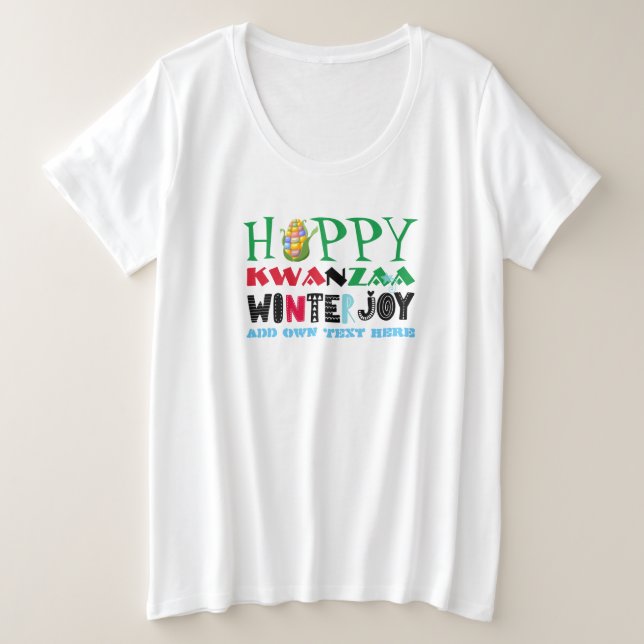 Personnalisable JOIE D'Hiver KWANZAA (Design devant)