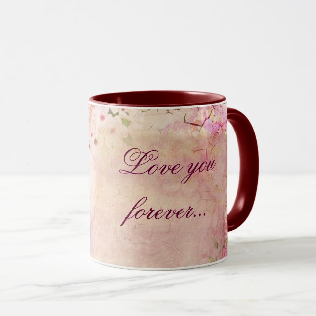 (Personnalisable) Mug romantique (Devant droit)