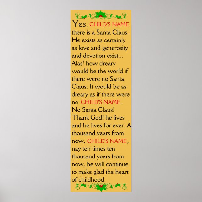 PERSONNALISABLE Oui ! Il y a une affiche du Père N (Devant)