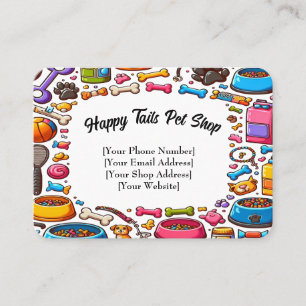 Personnalisable Pet Shop Carte de visite Jouer Des
