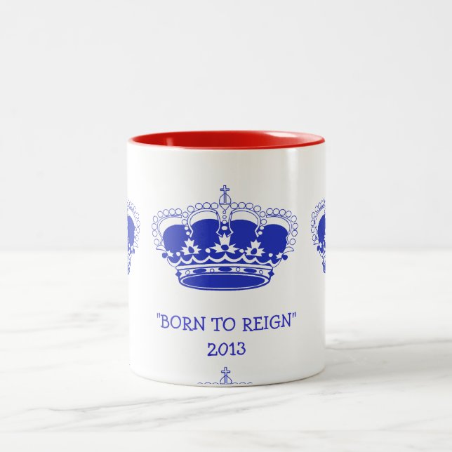 Personnalisable "soutenu pour régner" tasse royale (Centre)