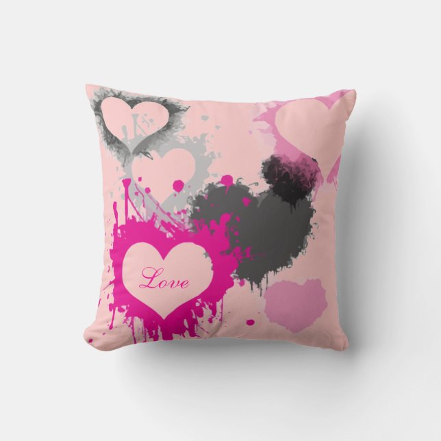 Personnalisable Valentine's Day Toss Coussin - Coe (Recto)