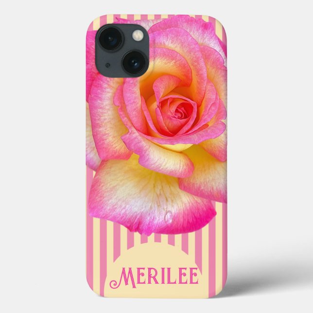 Personnalisable'Fleur sauvage Apple iPhone / coque (Verso)