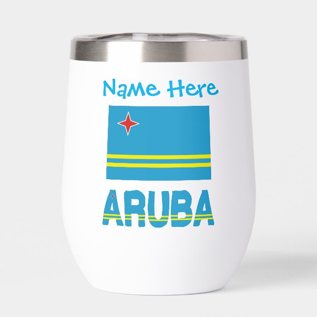 Personnalisation Bleue d'Aruba et du Drapeau d'Aru (Arrière)