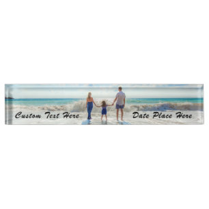 Personnalisation de votre plaque de bureau photo e