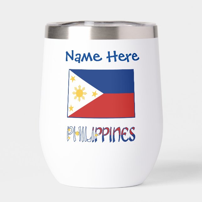 Personnalisation du drapeau philippin bleu  (Arrière)