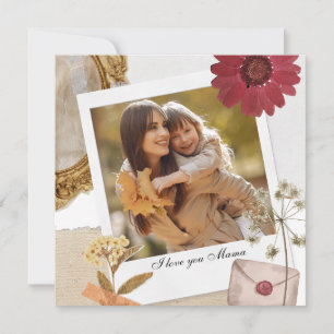 Personnalisation moderne Je t'aime Maman Photo