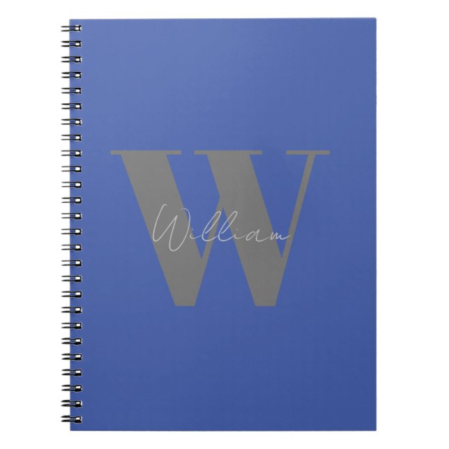 personnalisation Monogramme nom Carnet pour Lui (Devant)