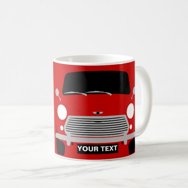 Personnalisation personnalisée mini voiture Mug (Devant droit)