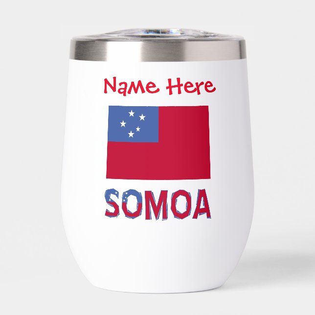 Personnalisation rouge du drapeau samoan  (Avant)