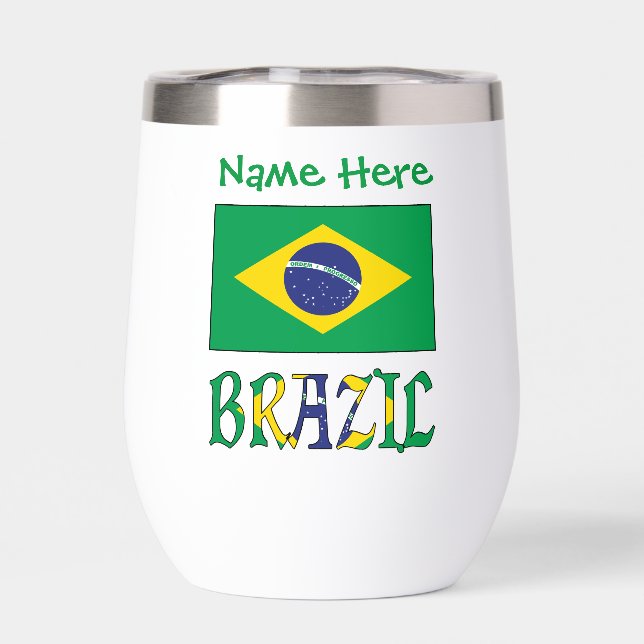 Personnalisation verte du Brésil et du drapeau bré (Arrière)